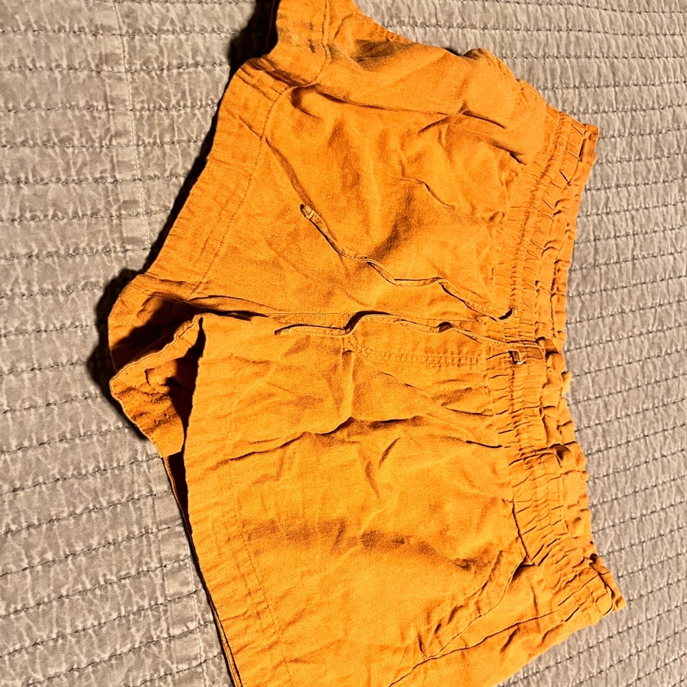 a new day Women's High Waist Orange Shorts